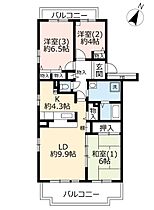 URアクティ佐貫  ｜ 茨城県龍ケ崎市佐貫町（賃貸マンション3LDK・2階・74.84㎡） その2