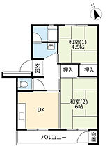 UR戸頭  ｜ 茨城県取手市戸頭4丁目（賃貸マンション2DK・5階・43.55㎡） その2