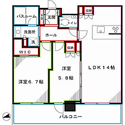 間取図画像 2LDK