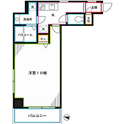 ガラ・グランディ西新宿 1Kの間取図画像