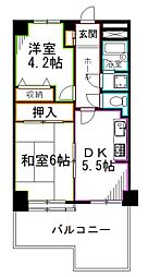 荻窪三丁目シティハウス 2DKの間取図画像