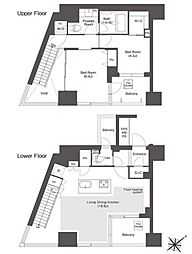 コンフォリア新中野 2LDKの間取図画像