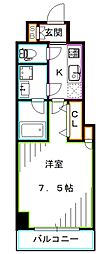 Symphony北新宿の杜 1Kの間取図画像