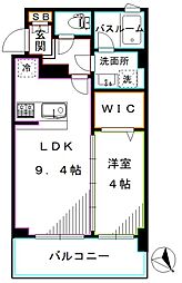 ガーラ・ヒルズ新宿 1LDKの間取図画像