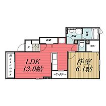 千葉県大網白里市仏島（賃貸アパート1LDK・1階・44.93㎡） その2