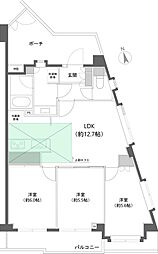 ガーデンホーム東大井公園 3LDKの間取図画像