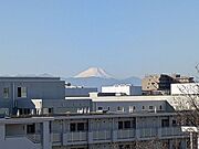 部屋から富士山が望めると、ちょっと得した気分になりますね。
