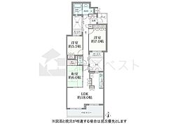 西荻窪デュープレックス2 3LDKの間取図画像