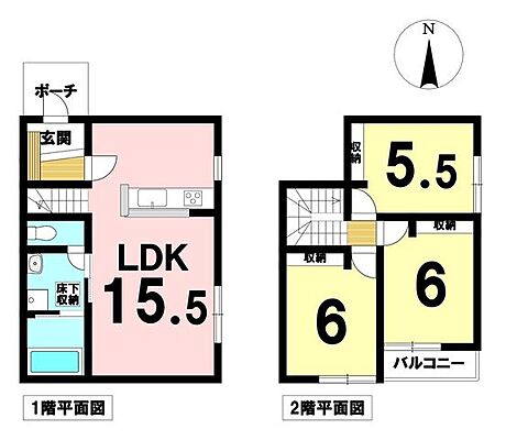 間取り 諸桑町東浦 中古一戸建て