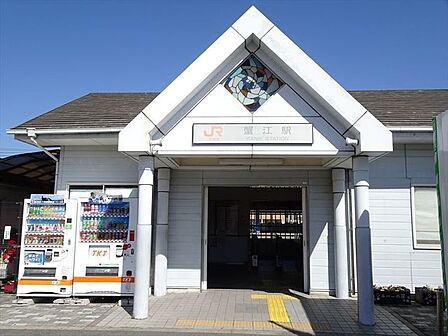 JR関西本線蟹江駅 区間快速・普通停車 駅員が常駐 駅南北間交通の円滑化及びバリアフリー化のため、自由通路新設及び橋上駅舎化工事を実施しており、2020年末に完成予定 2400m