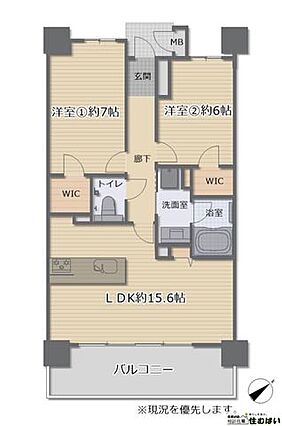 玄関から居室を...