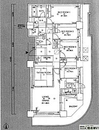 ネクサス香椎セントラルガーデンウエストサイド5号棟 5LDKの間取図画像