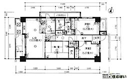 オリエントハイツ篠栗 3LDKの間取図画像