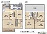 間取り：LDK約17.6帖のゆとりある空間に加え、家事室やWICなどの収納が充実した使い勝手の良い間取りです。ウッドデッキや各階のトイレなど、日々の暮らしを快適にする設備が揃っています。