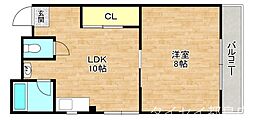 ハイム古屋2 1LDKの間取図画像