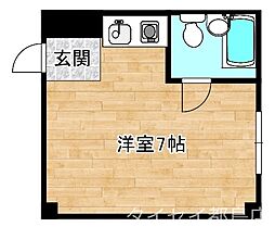 シンエイ野江 ワンルームの間取図画像
