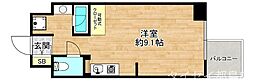 エスティライフ大阪都島 ワンルームの間取図画像