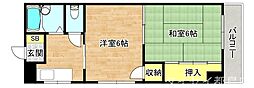 三井ビル 2Kの間取図画像