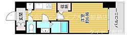 アドバンス大阪城北フィエルテ 1Kの間取図画像