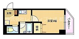 コレクション桜ノ宮2 1Kの間取図画像
