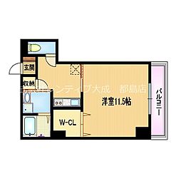 T'sゲート都島 1Kの間取図画像