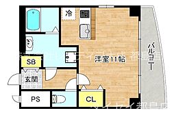 DITコート ワンルームの間取図画像