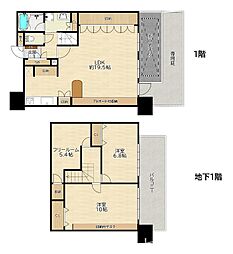 ローレルコート太子橋今市 2LDKの間取図画像