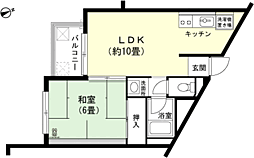 間取図画像 1LDK