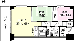 ライオンズヒルズ熱川 2LDKの間取図画像
