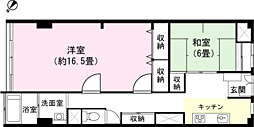 伊東マンション本館 2Kの間取図画像