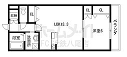 ヘーベルプランドール 1LDKの間取図画像