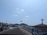 2階の高さからの眺望。南西方向