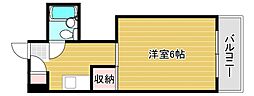 ケルンコトブキ 1Kの間取図画像