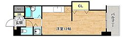タツミ第六ハイツ ワンルームの間取図画像
