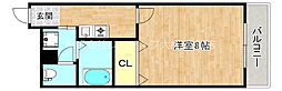 ルミエール巽 1Kの間取図画像