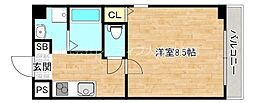 GLS小路東 1Kの間取図画像