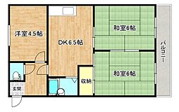 巽セントポーリア 3DKの間取図画像