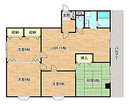 日栄ビル3号館 4LDKの間取図画像