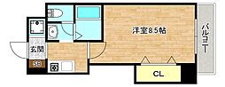 M'PLAZA今里 1Kの間取図画像