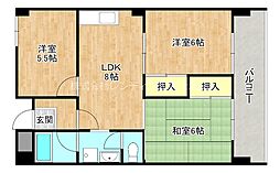 ジュネスニッコー 3LDKの間取図画像