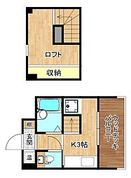 ステップ1 1Kの間取図画像