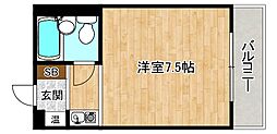 ライフステージ今里 1Kの間取図画像