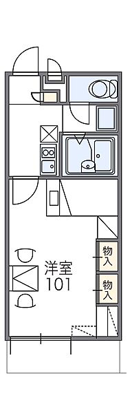 レオパレス東今宿 307｜兵庫県姫路市東今宿 5丁目(賃貸マンション1K・3階・23.18㎡)の写真 その2