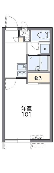 レオパレスアメイシャ 101｜兵庫県小野市片山町(賃貸アパート1K・1階・23.18㎡)の写真 その2