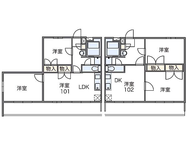 レオパレス翼III 202｜兵庫県神戸市西区大沢 2丁目(賃貸アパート2DK・2階・46.37㎡)の写真 その2