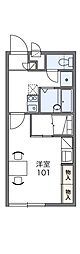 レオパレスコンチェルト 1Kの間取図画像