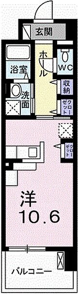 クレール姫路 604｜兵庫県姫路市船橋町 5丁目(賃貸マンション1R・6階・30.96㎡)の写真 その2