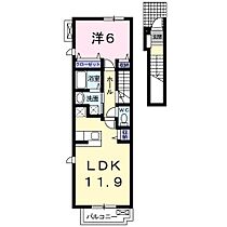 プラーチドII 204 ｜ 兵庫県加東市社（賃貸アパート1LDK・2階・45.68㎡） その2