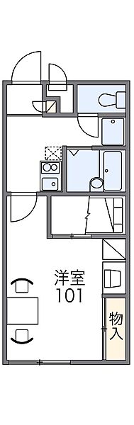 レオパレスＹ・Ｋ・Ｔ高砂 206｜兵庫県高砂市高砂町藍屋町(賃貸アパート1K・2階・23.18㎡)の写真 その2