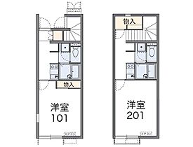 レオネクストウリュウ 201 ｜ 兵庫県明石市魚住町金ケ崎566-1（賃貸アパート1K・2階・28.02㎡） その2